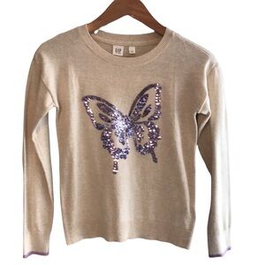NWT! Gap kids butterfly sequins sweater 🦋